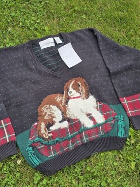 *VTG/NWT* PORTRAIS BY NORTHERN ISLES Vintage Tartan Dog Sweater
